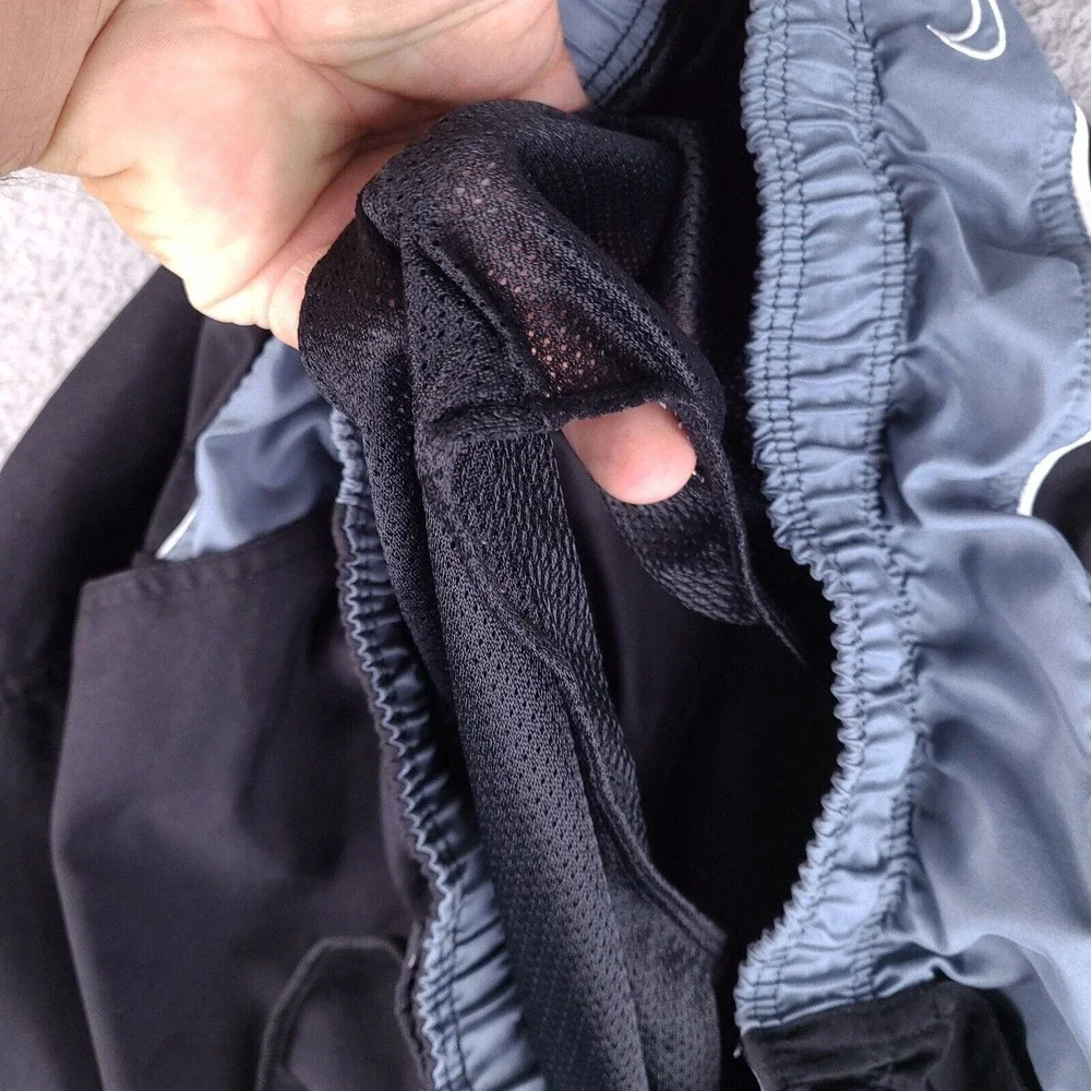 Nike Swim Trunks Mens Large Black‎ Board Shorts Drawstring Surfing Swimwear